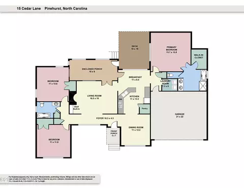Floorplan - 15 Cedar Ln, Pinehurst, NC 28374 photo 1 of 1