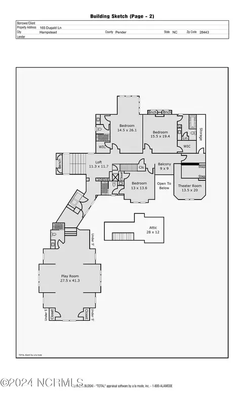 Floorplan - 165 Dugald Ln, Hampstead, NC 28443 photo 2 of 2