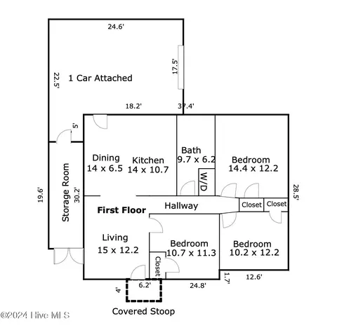 Floorplan - 1018 E 5th St, Washington, NC 27889 photo 1 of 1