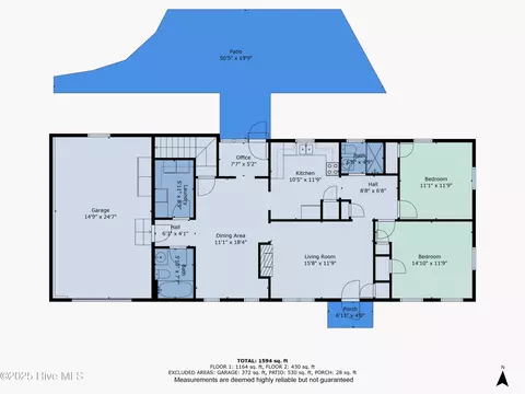 Floorplan - 413 E Murphy St, Wallace, NC 28466 photo 1 of 3