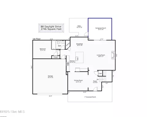 Floorplan - 88 Daylight Dr, Hampstead, NC 28443 photo 1 of 3