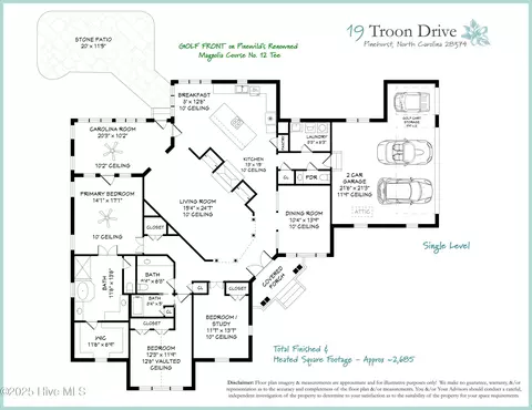 Floorplan - 19 Troon Dr, Pinehurst, NC 28374 photo 1 of 1