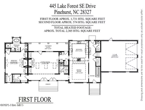 Floorplan - 445 SE Lake Forest Dr, Pinehurst, NC 28374 photo 1 of 2