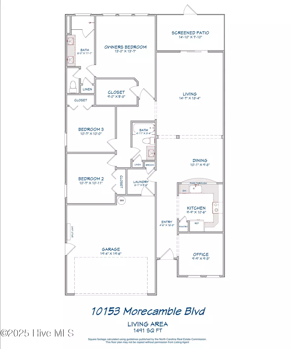 Floorplan - 10153 Morecamble Blvd #1, Leland, NC 28451 photo 1 of 1