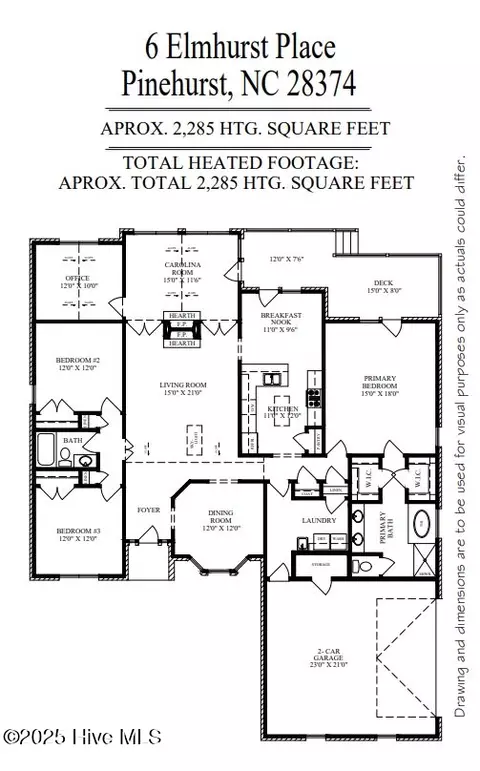Floorplan - 6 Elmhurst Pl, Pinehurst, NC 28374 photo 1 of 2