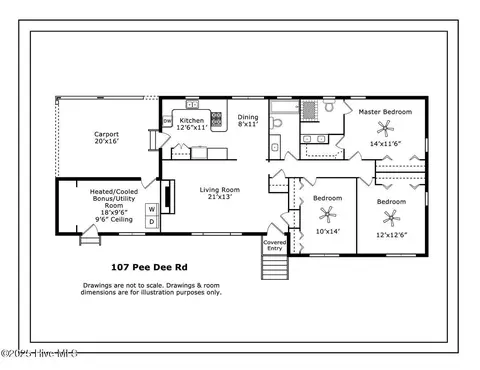 Floorplan - 107 Pee Dee Rd, Aberdeen, NC 28315 photo 2 of 2