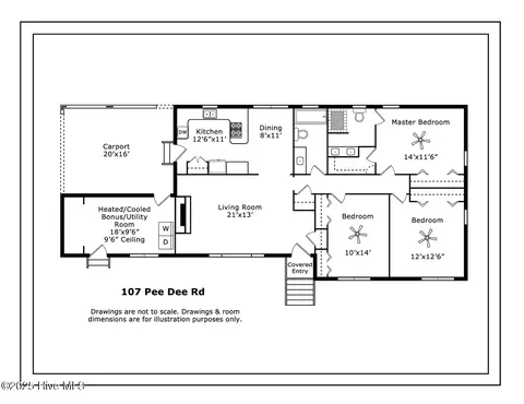 Floorplan - 107 Pee Dee Rd, Aberdeen, NC 28315 photo 1 of 2