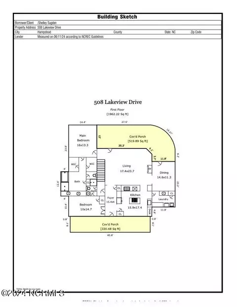 Floorplan - 508 Lakeview Dr, Hampstead, NC 28443 photo 1 of 2
