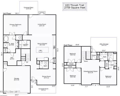 Floorplan - 103 Thrush Trl, Hampstead, NC 28443 photo 1 of 1
