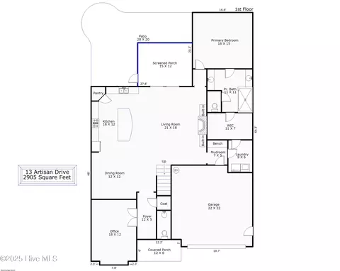 Floorplan - 13 Artisan Dr, Hampstead, NC 28443 photo 1 of 2