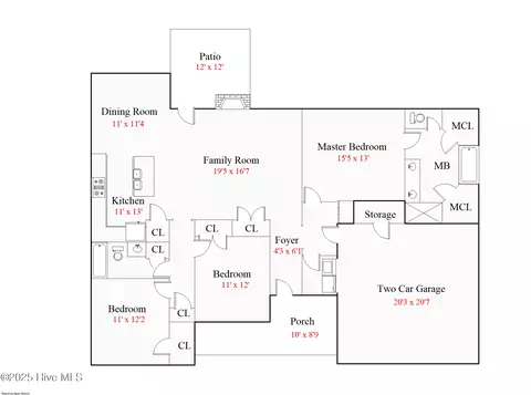 Floorplan - 9131 Whitley Rd, Bailey, NC 27807 photo 1 of 1