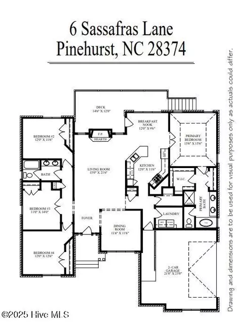 Floorplan - 6 Sassafras Ln, Pinehurst, NC 28374 photo 2 of 3