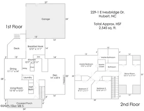Floorplan - 229 E Ivybridge Dr # -1, Hubert, NC 28539 photo 1 of 1