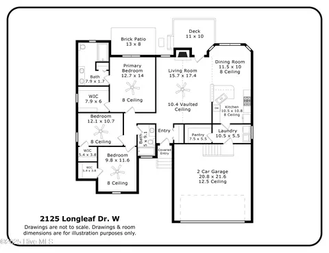Floorplan - 2125 Longleaf Dr W, Pinehurst, NC 28374 photo 1 of 1