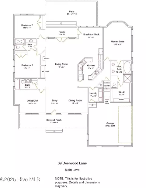 Floorplan - 39 Deerwood Ln, Pinehurst, NC 28374 photo 1 of 2