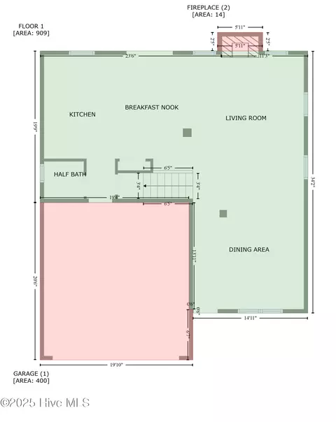 Floorplan - 100 Abaco Dr E, Cedar Point, NC 28584 photo 2 of 3