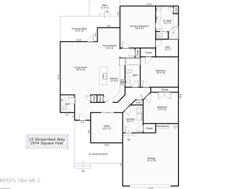 Floorplan - 15 Streambed Way, Hampstead, NC 28443 photo 1 of 1