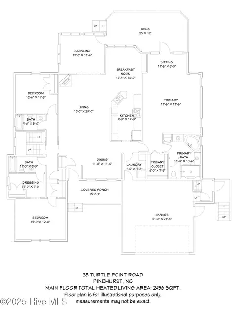 Floorplan - 35 Turtle Point Rd, Pinehurst, NC 28374 photo 3 of 4