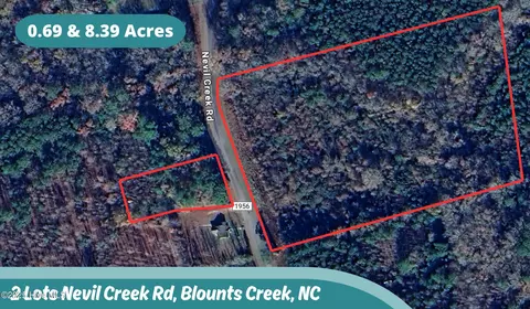 2 Lots Sr 1956 Nevil Creek Rd, Blounts Creek, NC 27814