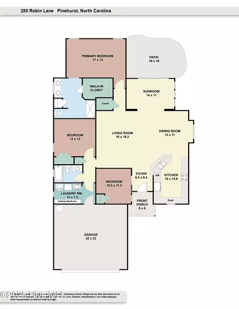 Floorplan - 280 Robin Ln, Pinehurst, NC 28374 photo 1 of 2