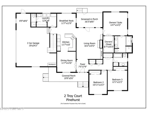 Floorplan - 2 Troy Ct, Pinehurst, NC 28374 photo 1 of 2