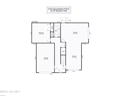 Floorplan - 118 Canvasback Pt, Hampstead, NC 28443 photo 1 of 3