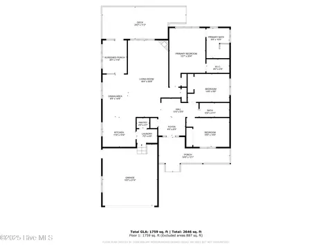 Floorplan - 109 E Sanderling Cir, Hampstead, NC 28443 photo 1 of 1