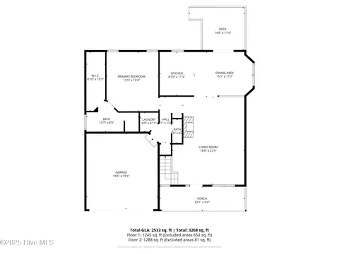 Floorplan - 220 Hickory Ln, Hampstead, NC 28443 photo 2 of 3