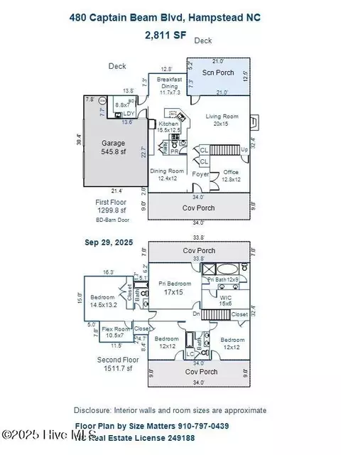 Floorplan - 480 Captain Beam Blvd, Hampstead, NC 28443 photo 2 of 2