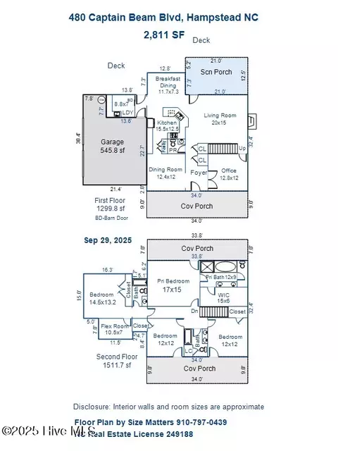 Floorplan - 480 Captain Beam Blvd, Hampstead, NC 28443 photo 1 of 2