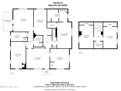 705 Sixth St, Maysville, NC 28555