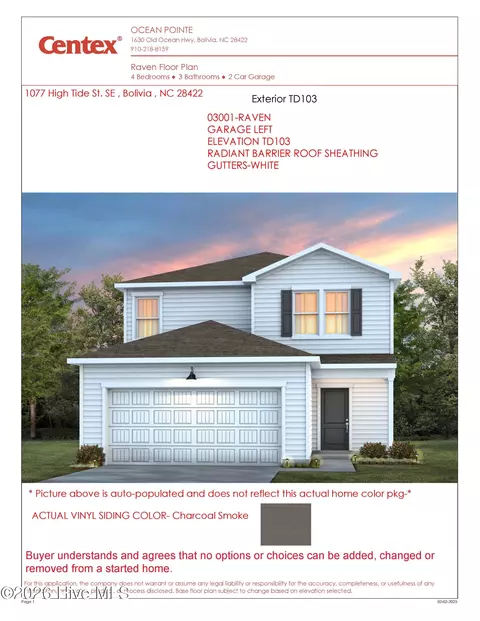 1077 High Tide St SE #3001, Bolivia, NC 28422