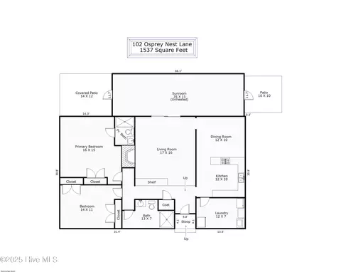 Floorplan - 102 Osprey Nest Ln, Hampstead, NC 28443 photo 1 of 2