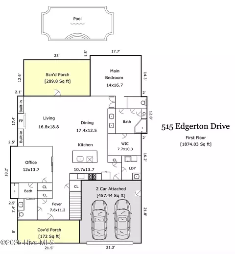 515 Edgerton Dr, Wilmington, NC 28412