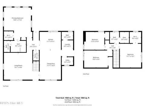 Floorplan - 1408 Edgebrook Dr, Garner, NC 27529 photo 2 of 2
