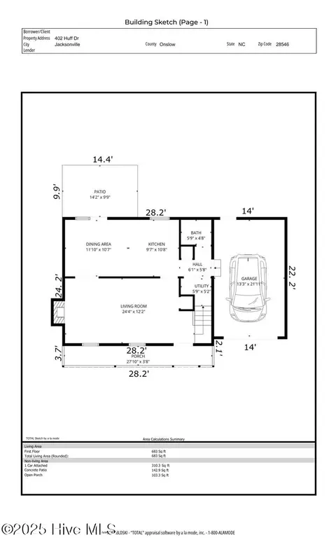 402 Huff Dr, Jacksonville, NC 28546