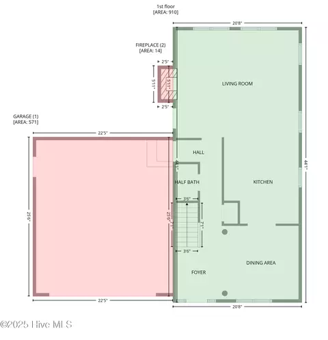 Floorplan - 123 Beagle Dr, Hubert, NC 28539 photo 2 of 3