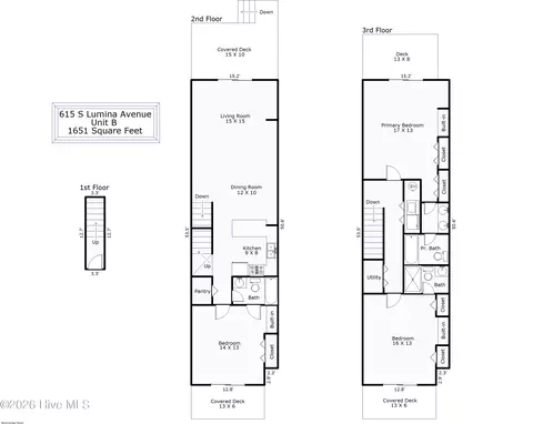 615 S Lumina Ave UNIT 2, Wrightsville Beach, NC 28480