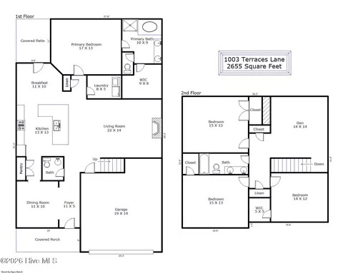 Floorplan - 1003 Terraces Ln, Hampstead, NC 28443 photo 2 of 2