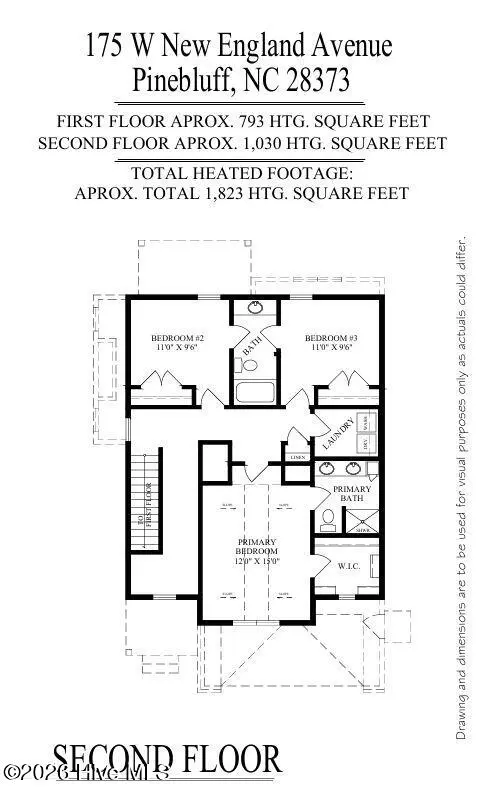 Floorplan - 175 W New England Ave, Pinebluff, NC 28373 photo 2 of 2
