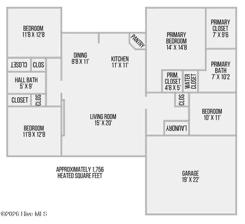 Floorplan - 3030 Falcon Ct, Deep Run, NC 28525 photo 1 of 1