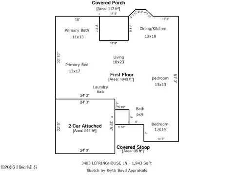 3403 Lefringhouse Ln, New Bern, NC 28562