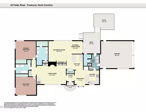 Floorplan - 20 Fields Rd, Pinehurst, NC 28374 photo 1 of 1