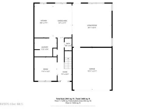 Floorplan - 404 Kinroff Dr, Hubert, NC 28539 photo 1 of 3