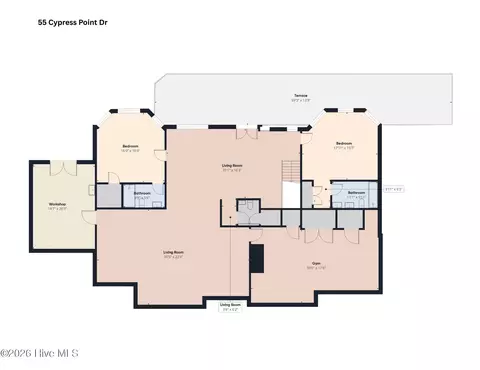 Floorplan - 55 Cypress Point Dr, Pinehurst, NC 28374 photo 5 of 6
