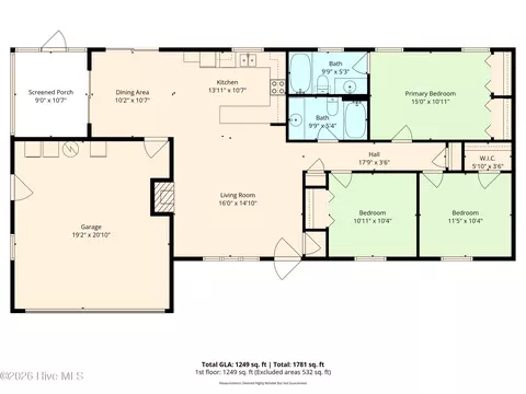 Floorplan - 327 Buckhead Rd, Hubert, NC 28539 photo 2 of 2