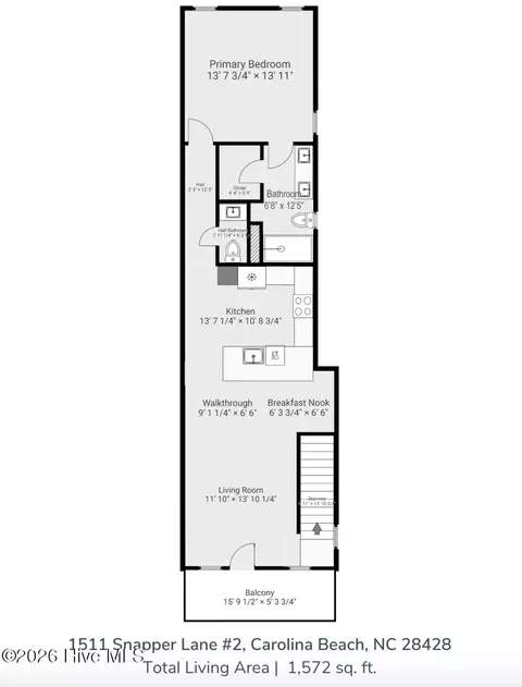 1511 Snapper Ln UNIT 2, Carolina Beach, NC 28428