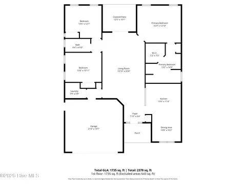 Floorplan - 8564 Primm Forest Dr NE, Leland, NC 28451 photo 1 of 1