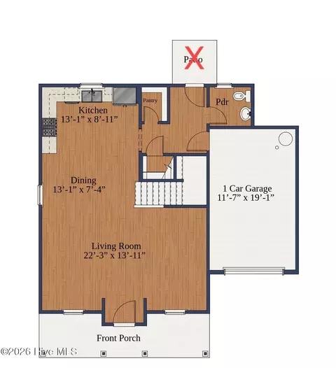 Floorplan - 505 Bartley St, Vass, NC 28394 photo 1 of 2