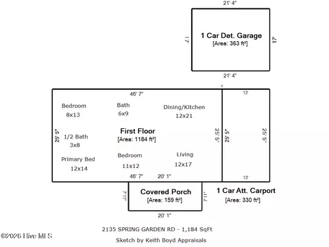 2135 Spring Garden Rd, New Bern, NC 28562